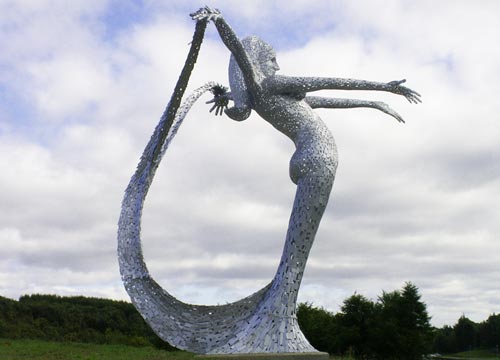 Arria - Sculpture overlooking the M80 at Cumbernauld