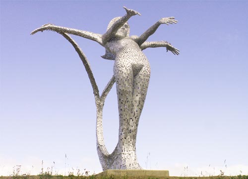 Arria - Sculpture overlooking the M80 at Cumbernauld