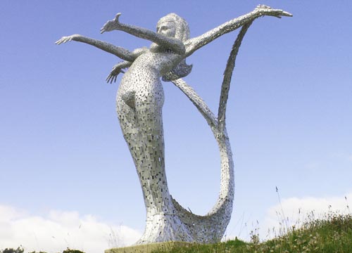 Arria - Sculpture overlooking the M80 at Cumbernauld