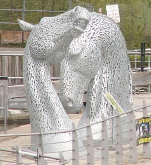 The Kelpies - Sculpture by Andy Scott at the Falkirk Wheel